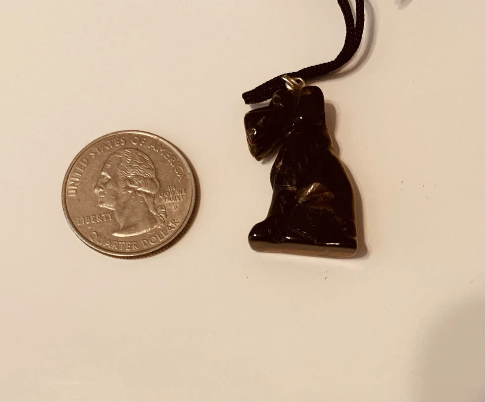 Красивый кулон для собаки ручной работы Tigereye Airdale - Изображение 1 из 1