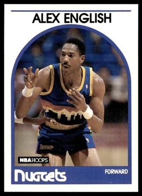 1989-90 Hoops Alex English Denver Nuggets #120 - Image 1 of 2