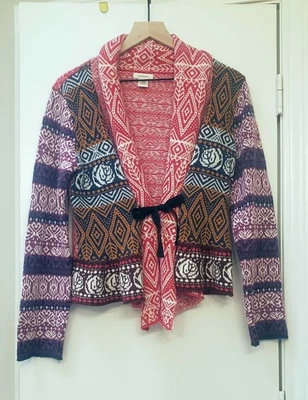 Cárdigan suéter Sundance para mujer talla M mezcla de lana boho suroeste Foto 1 de 4