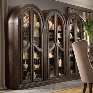 Hooker Furniture Rhapsody Bunching Curio in Rustic Walnut - Picture 1 of 2