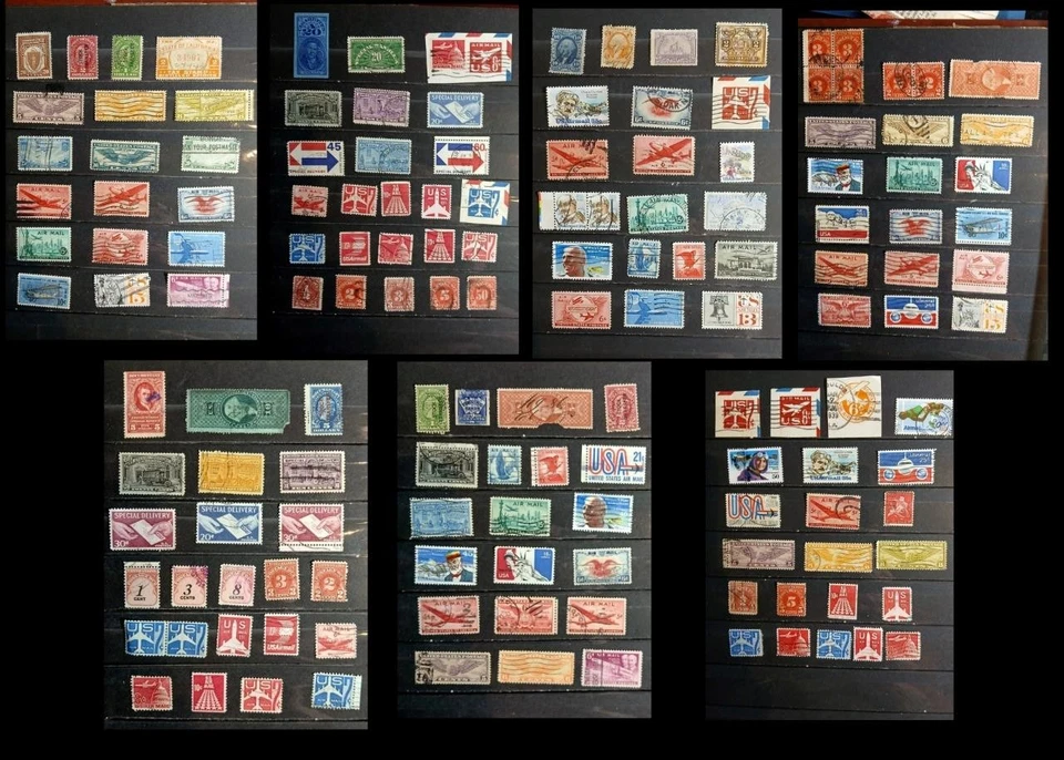 US B Of B Stamp Collection Airmail Postage Due Documentary Special Delivery  Ext - Image 1 of 4