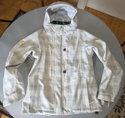 CHAQUETA ESQUÍ SNOWBOARD A CUADROS BLANCA/GRIS INTELIGENTE 686 PARA MUJER...MEDIANA Foto 1 de 4