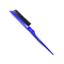 Plastic Handle Hair Comb Nylon Bristles Teasing Back Brush Salon Hairdressing❀