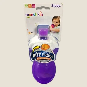 Munchkin Click Lock Bite Proof Soft Spout 9 Ounce Sippy Cup [Purple] 9+ Months - Picture 1 of 9