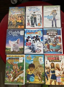 Lot Of 9 Family Friendly DVD - Happy Feet- Transformers & More - Sealed See Pics - Picture 1 of 8