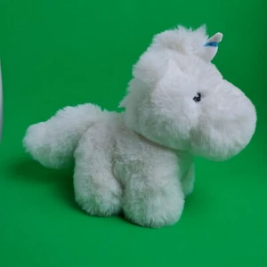 Weltweit weichstes weißes Plüsch-Einhorn 9,5 Zoll Stofftier Spielzeug Lovey weiß WEICH - Bild 1 von 10