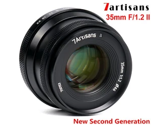 7Artisans 35mm F1.2 Lens For Sony E Alpha Fujifilm X Canon EOS EF-M M4/3 Olympus - Picture 1 of 8
