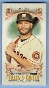 2021 Allen & Ginter 18 Jose Altuve Mini A&G Back Astros