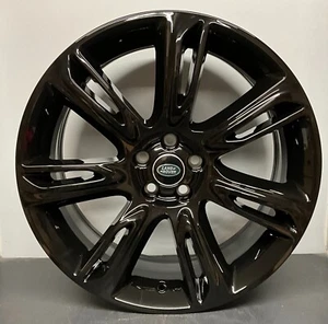 RANGE ROVER VELAR 20 RUEDA DE ALEACIÓN BRILLANTE ESTILO NEGRO 7014 J8A2-1007-FA REFORMADO - Imagen 1 de 4