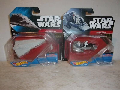 Hot Wheels Star Wars - First Order Snowspeeder y First Order Star Destroyer Foto 1 de 4