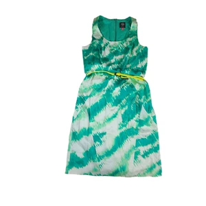 Vestido Vince Camuto Sin Mangas Mujer 6 Cucharas Cuello Color Salpicaduras Vaina - Imagen 1 de 11