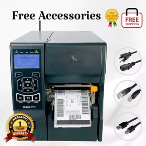 Zebra ZT410 Thermal Label Printer Peel Rewind WiFi BT LAN USB 1 YR WARRANTY - Picture 1 of 11