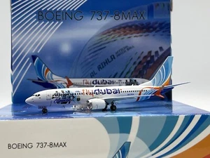 flydubai B737-8max CAMPEON AFA Reg: A6-FKA escala 1:400 Phoenix 04501 diecast - Imagen 1 de 14