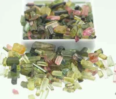 AAA 100 Ct Natural Mozambique Tourmaline Multi Color Rough Loose Gemstone Lot - Image 1 of 4