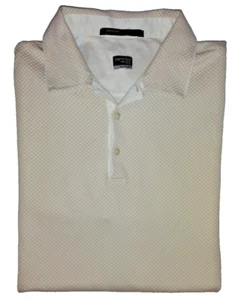 Polo de manga corta Tiger Woods Collection para hombre color tostado texturizado 3 botones talla L - Imagen 1 de 5