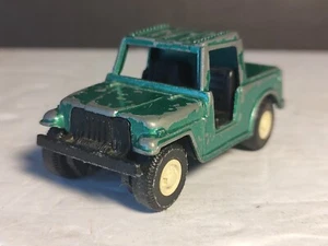 Vintage 1969 Tootsie Green Jeep Metal Toy Truck - Picture 1 of 8