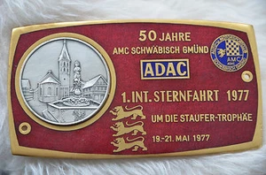Oldtimer Plakette, 50 Jahre AMC Schwäbisch Gmünd, 1977, ADAC, sehr gut! - Bild 1 von 7