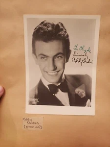 Authentic Eddie Duchin Autograph Signed 5 x 7" Pianist Photo with Extra - Read - Picture 1 of 4