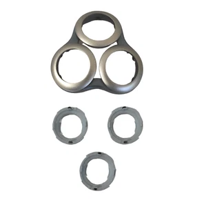 Shaving Blade Bracket Head Holder Assy & 3x Retaining Rings For PHILIPS Shaver - Picture 1 of 2