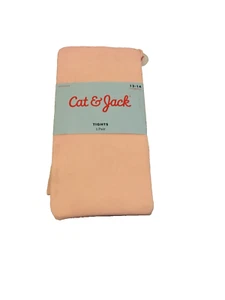 Cat & Jack Footed Pink Nylon Spandex Tights Kids Size 12-14/80-105 lbs NWT - Picture 1 of 5