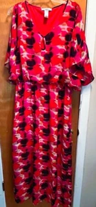 NWT Laundry By Design BerryTastic Multicolored SS Lined Pullover Maxi Dress 14 - Picture 1 of 7
