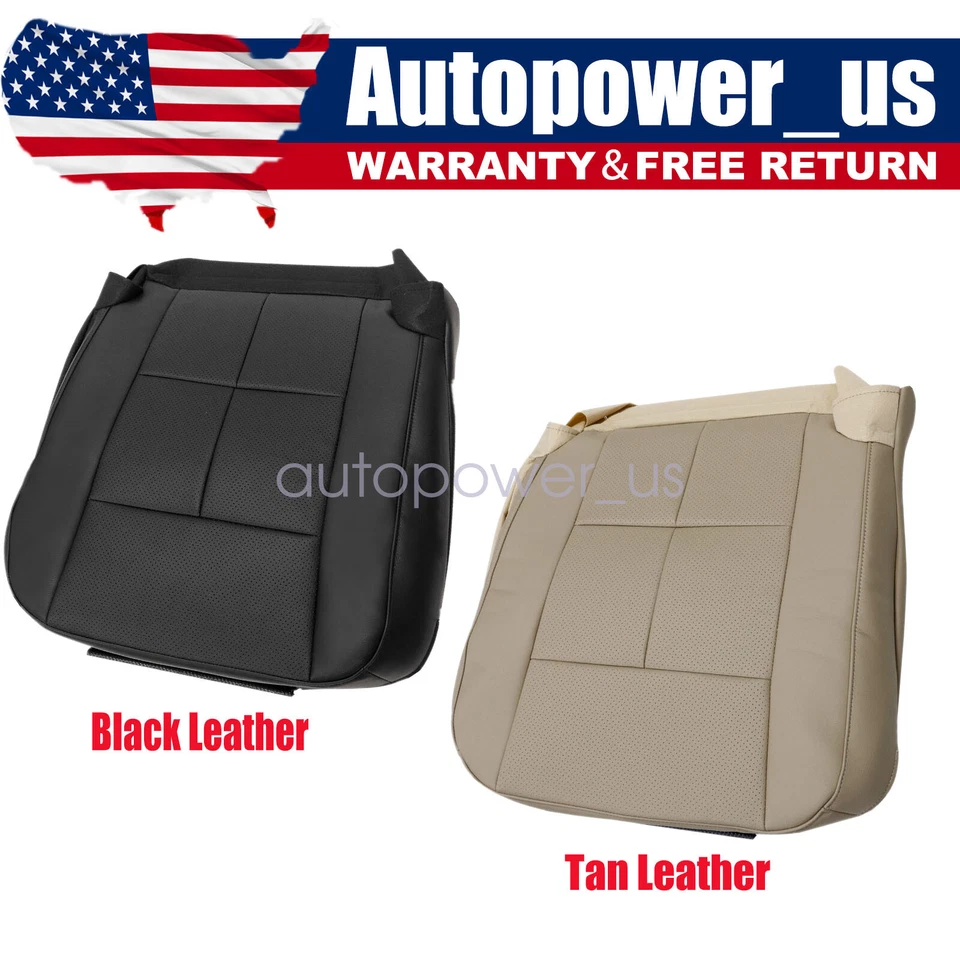 Cubierta de asiento de cuero perforada inferior del conductor Lincoln Navigator 2007 2008-2014 Foto 1 de 4