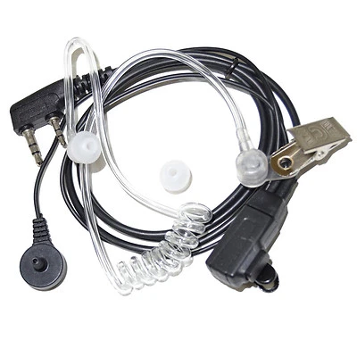 HQRP 2 Pin Auricular para Kenwood Pro-Talk, Pro-Power, Free-Talk, Protalk XLS - Image 1 of 4