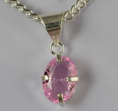 Natürlich 6.40 Karat Pink Spinell Oval Edelstein Certified Jubiläum Anhänger See - Bild 1 von 4