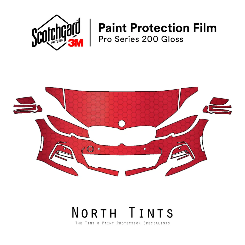 BMW 3 Series M-Sport 2019-2022 3M PRO PreCut Paint Protection Film Clear Bra PPF - Image 1 of 4
