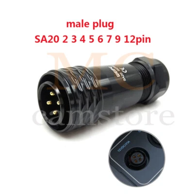WEIPU SA20 2-12pin Aviation Plug Circular Multipole Connector， Bluetti Battery - Image 1 of 4