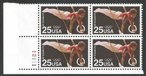 SCN 2380  25c Olympics, Gymnastics Rings - Picture 1 of 1