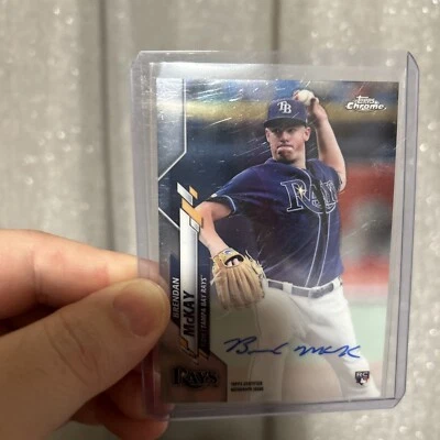 2020 Topps Chrome Refractor Brendan McKay #RA-BM Rookie Auto RC - Image 1 of 2