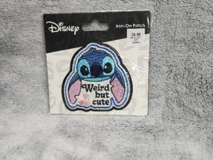 Lilo Stitch Weird But Cute Patch Iron On Applique 2.25"X 3" Disney Cartoon Movie - Picture 1 of 1