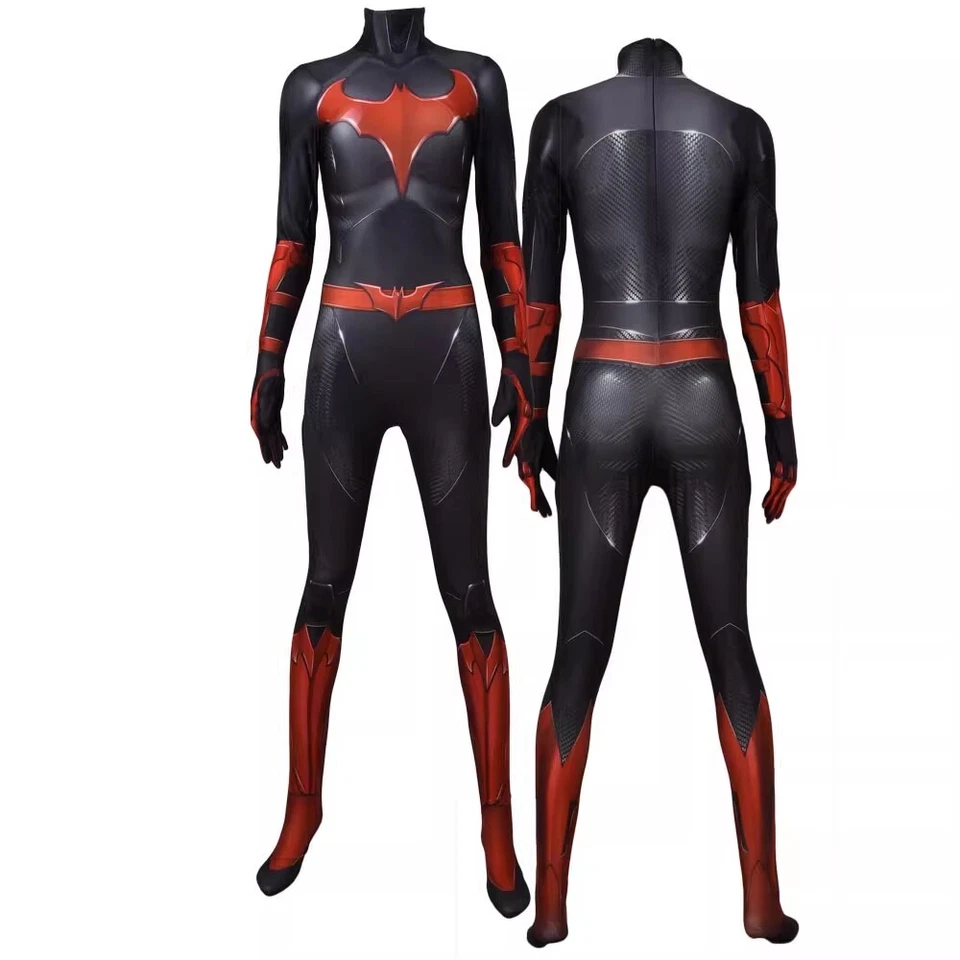 The Batgirl Jumpsuit Batwoman Bodysuit Cosplay Girl Costume Adult Kids Halloween - Image 1 of 4