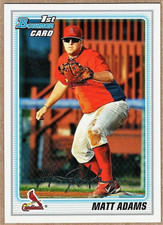MATT ADAMS - 2010 BOWMAN PROSPECTS RC