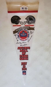 NFL - FOOTBALL HOF INDUCTION CANTON 1995 PENNANT "JAGS VS. PANTHERS" LOOK!! - Picture 1 of 2