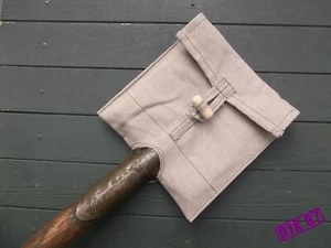Entrenching tool cover, natural linen with wooden toggle WW2 RKKA reproduction - Picture 1 of 13