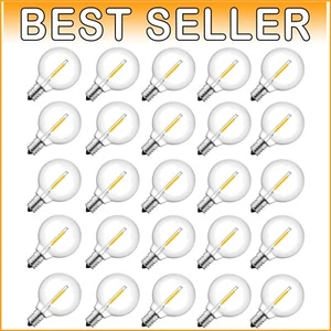 Dimmable Shatterproof G40 LED Bulbs - Warm White, 50 Count for Indoor/Outdoor - Picture 1 of 10