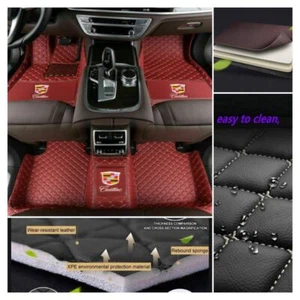 For Cadillac All Models Car Floor Mats Front Rear Carpets Auto Mats Waterproof - Picture 1 of 35
