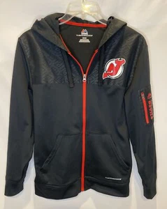 Majestic Thermabase NHL NJ Devils Hooded Jacket Mens Size Small - Picture 1 of 5