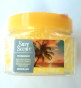 1 Pack Sure Scents Hawaiian Air Freshener Crystal Gel Beads 9 oz NEW - Picture 1 of 3