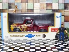 SUNSTAR Chevrolet 1965 C-10 Pickup Truck Mini Car Scale 1:18 Red No. 1385