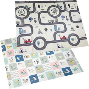 2Sided Foldable Baby Play Mat Soft Foam Crawling Rug Waterproof Floor Carpet - Picture 1 of 15