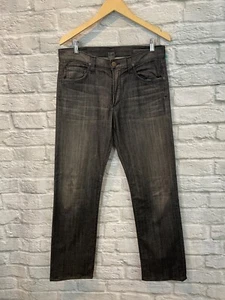 Pantalones de mezclilla para hombre Citizens of Humanity COH con asiento pierna recta negros gris lavado talla 32x31 - Imagen 1 de 9
