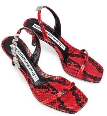 Alexander Wang Italiano Piel de Serpiente Cuero Repujado Talla 38 (US 7.5) Foto 1 de 4