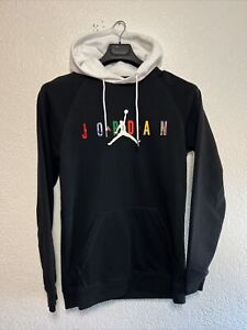 Nike Air Jordan Sport DNA Hoodie Multicolor Logo Graphic Hoodie Mens Medium M