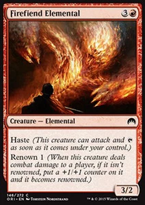 MTG 4x FIREFIEND ELEMENTAL - ELEMENTALE DEMONE DI FUOCO - ORI - MAGIC - Picture 1 of 1