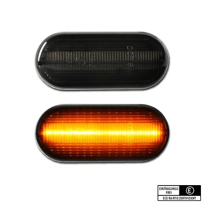 SCHWARZE LED Seitenblinker VW Golf 4 R32 Bora Amarok Polo 9N Bus T5 - Bild 1 von 4