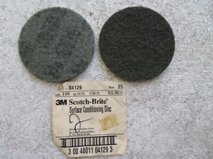 2 Stück 3M Schleifmittel 4 Zoll Scotch Brite Grade S SFN Oberflächenbehandlungsscheiben 04129 - Bild 1 von 1