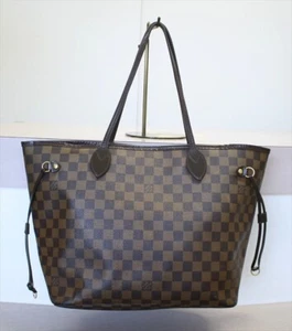 AUTHENTIC LOUIS VUITTON NEVERFULL MM Damier Ebene Tote bag No.1484 - Picture 1 of 21